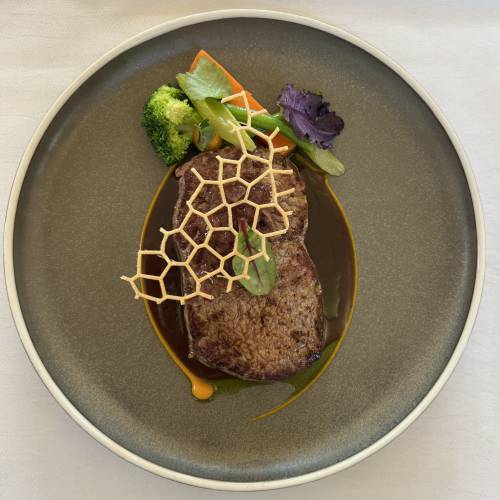 Abendessen in Kloster Holzen.