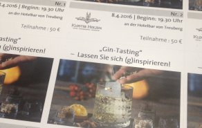 Soeben "druckfrisch" : die Gin Tasting Eintrittskarten, Bild 1/1